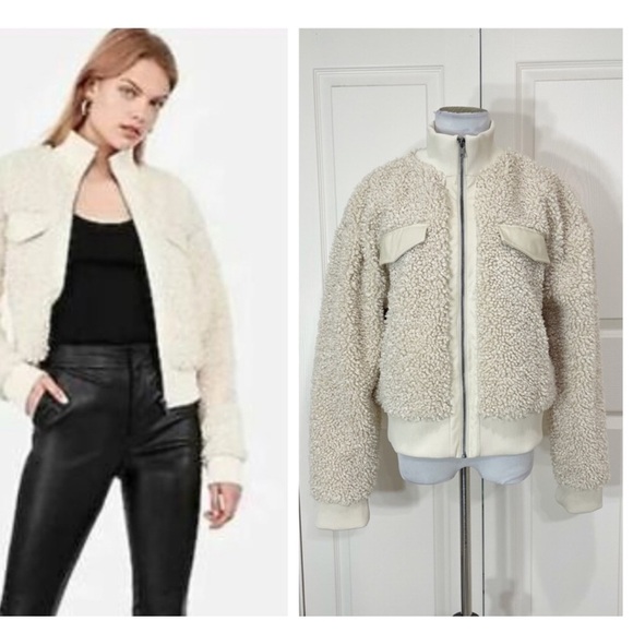 NWT Express x Negin Mirsalehi Sherpa bomber jacket - Picture 9 of 11